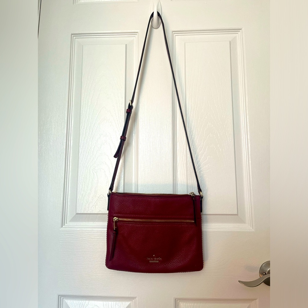 Kate Spade oxblood crossbody bag